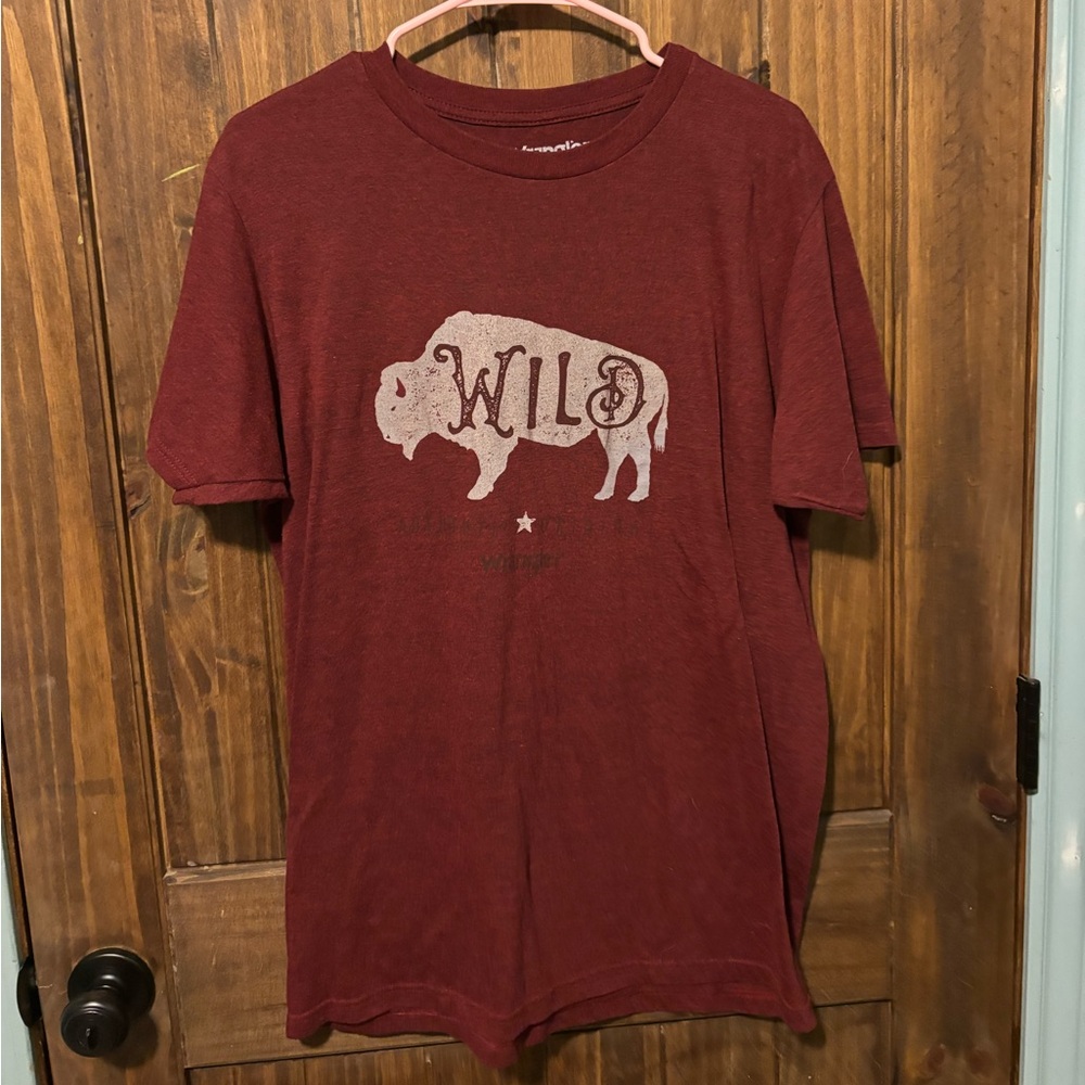 Wrangler Burgundy Buffalo Graphic Tee